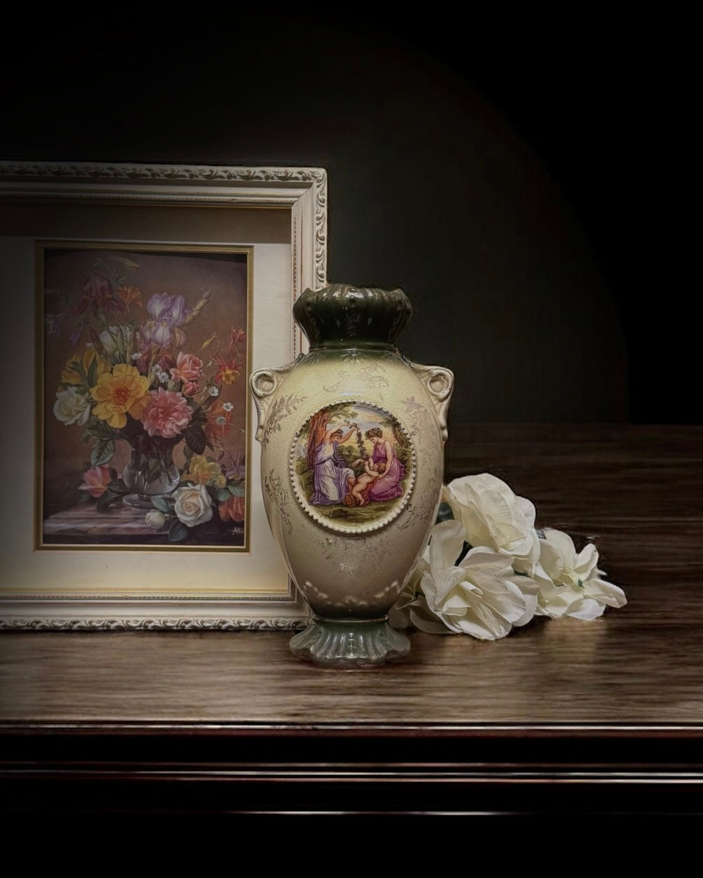 Victorian Stoneware Vase, Second Half of the 19th Century, England.