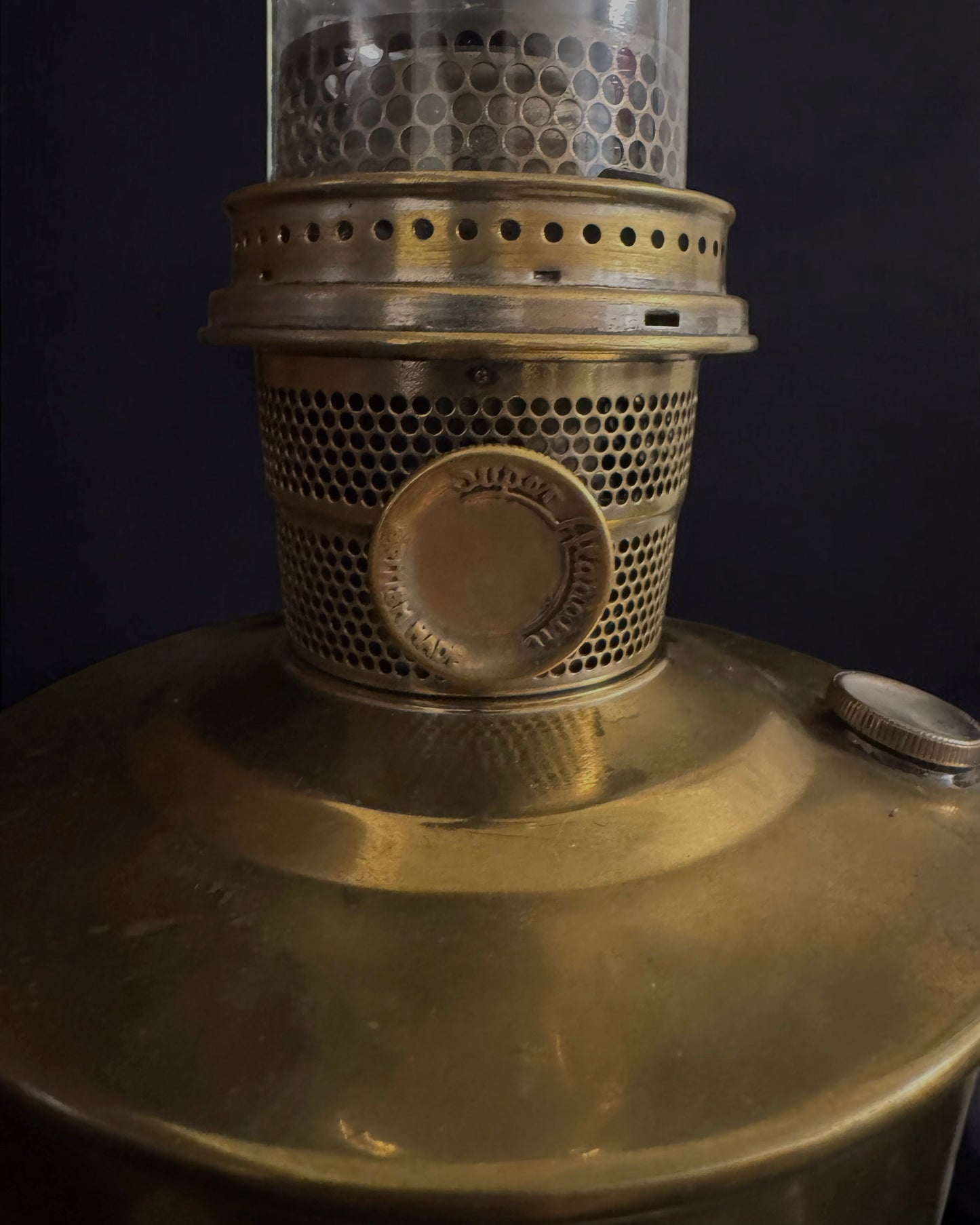 British Kerosene Oil Lamp - Super Aladdin, circa 1930-1940