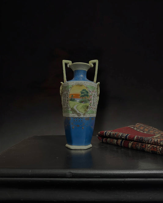 Antique Japanese Hand-Painted Nippon Vase (c. 1891–1921)