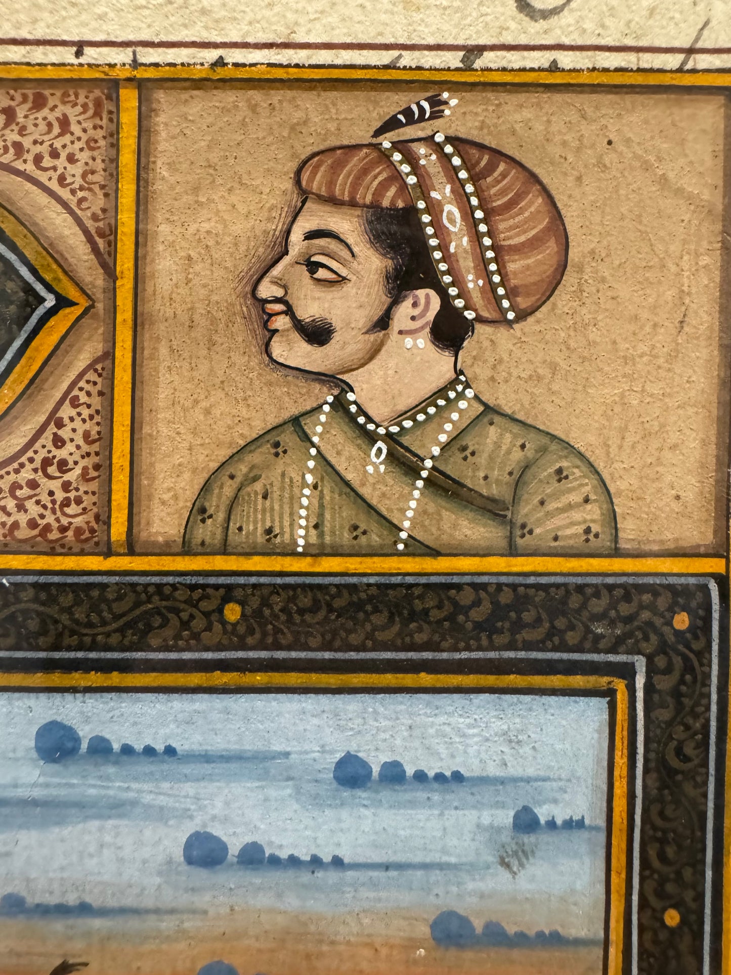 Indian Mughal Style Miniature Painting