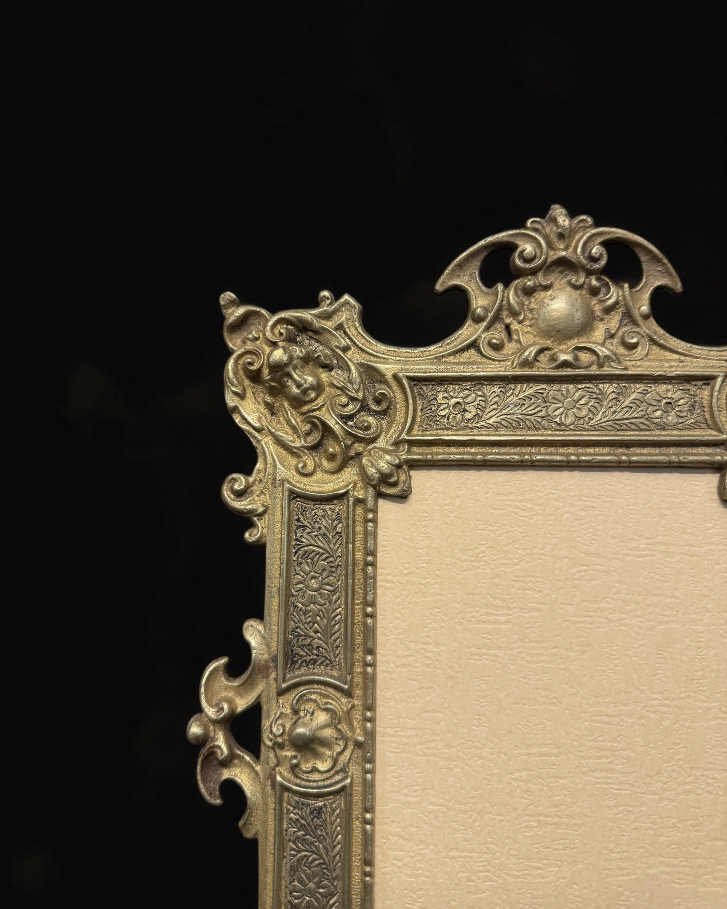 19th-century Victorian Brass Photo Frame
