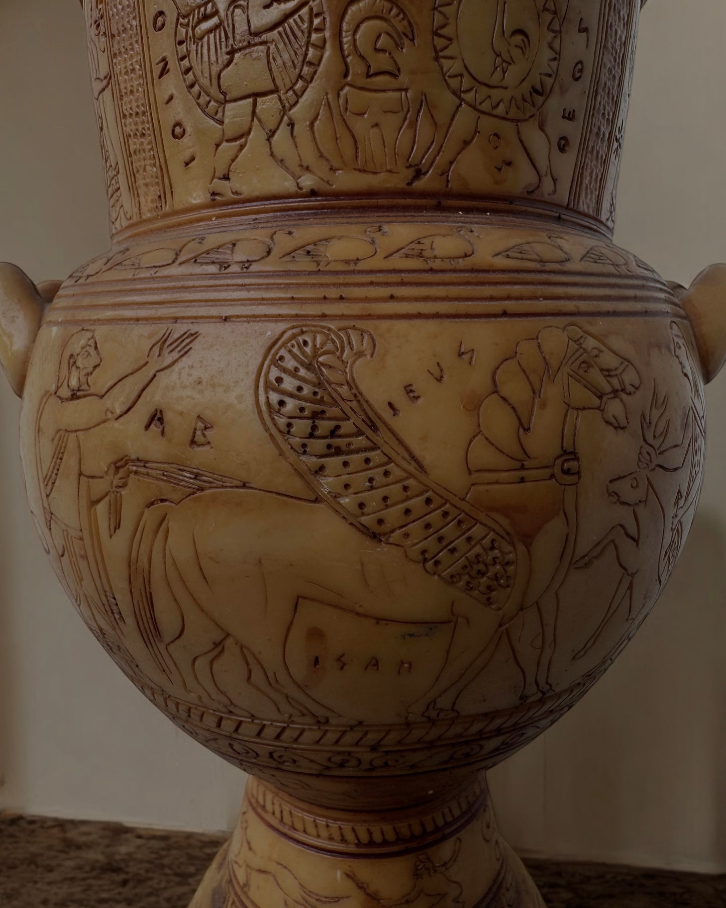 Vintage Resin Greek Vase