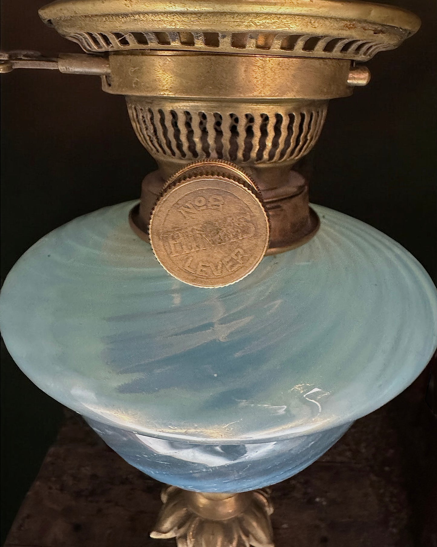 Antique Hinks & Sons Patent British Oil Lamp (circa 1870-1885)