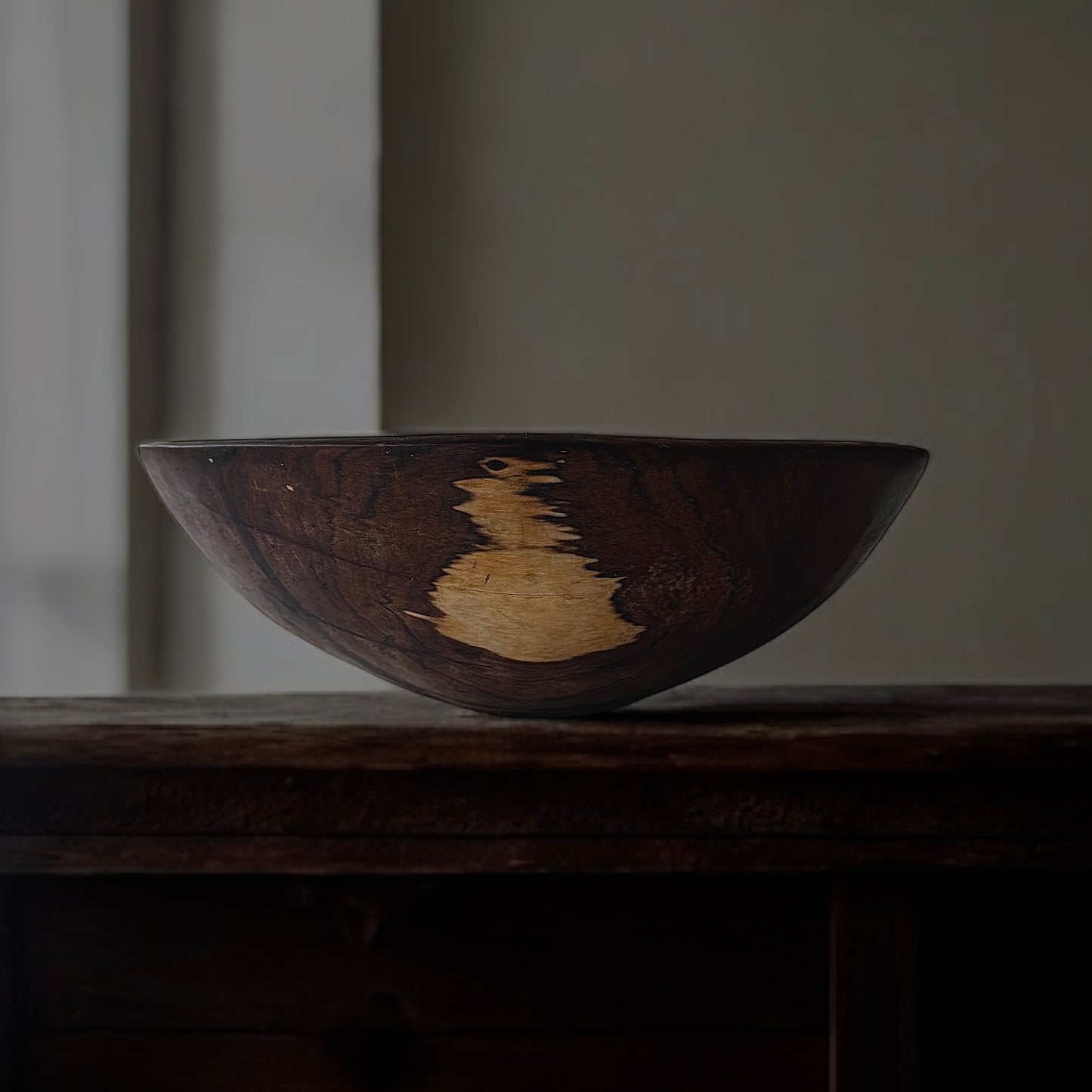 Vintage hand-carved wooden bowl