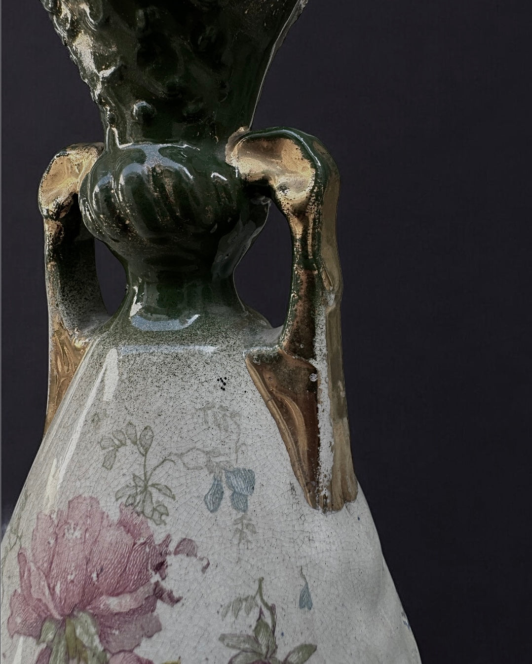 19th-century Victorian European Mantel Vase, c.1850-1880.