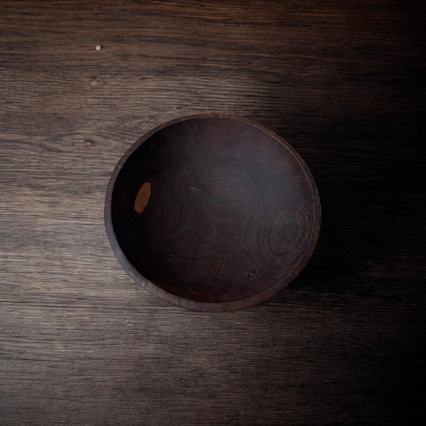 Vintage hand-carved wooden bowl