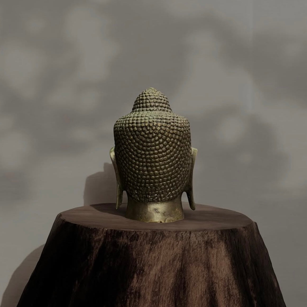 Antique Tibetan Bronze Buddha Head