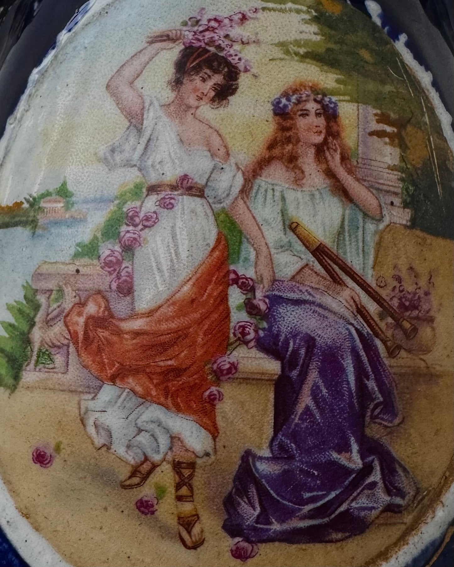 Joseph Strnact Art Nouveau Terracotta Majolica Vase (Vienna, c. 1890-1910)
