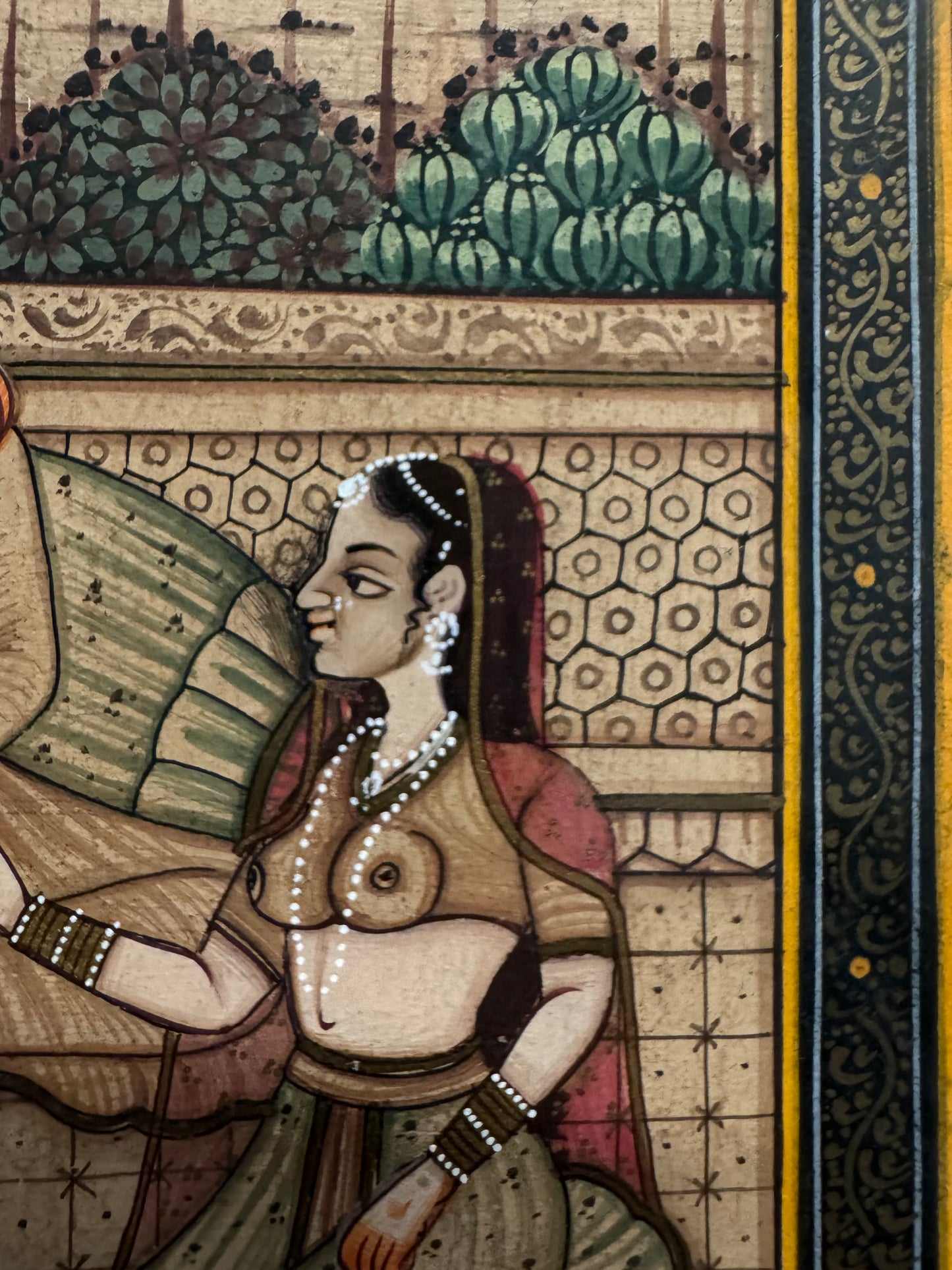 Indian Mughal Style Miniature Painting