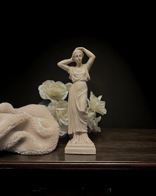 Venus Victrix - Vintage Greek Composite Alabaster Figurine (Marked “TANARPA”)