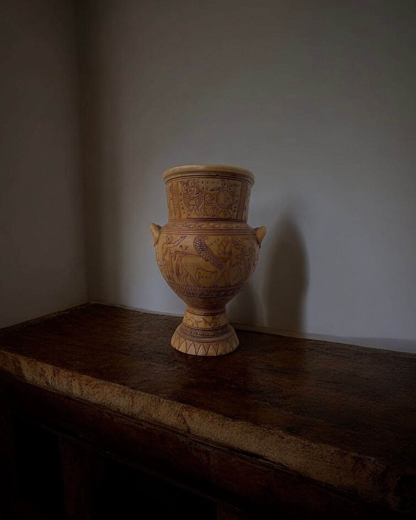 Vintage Resin Greek Vase