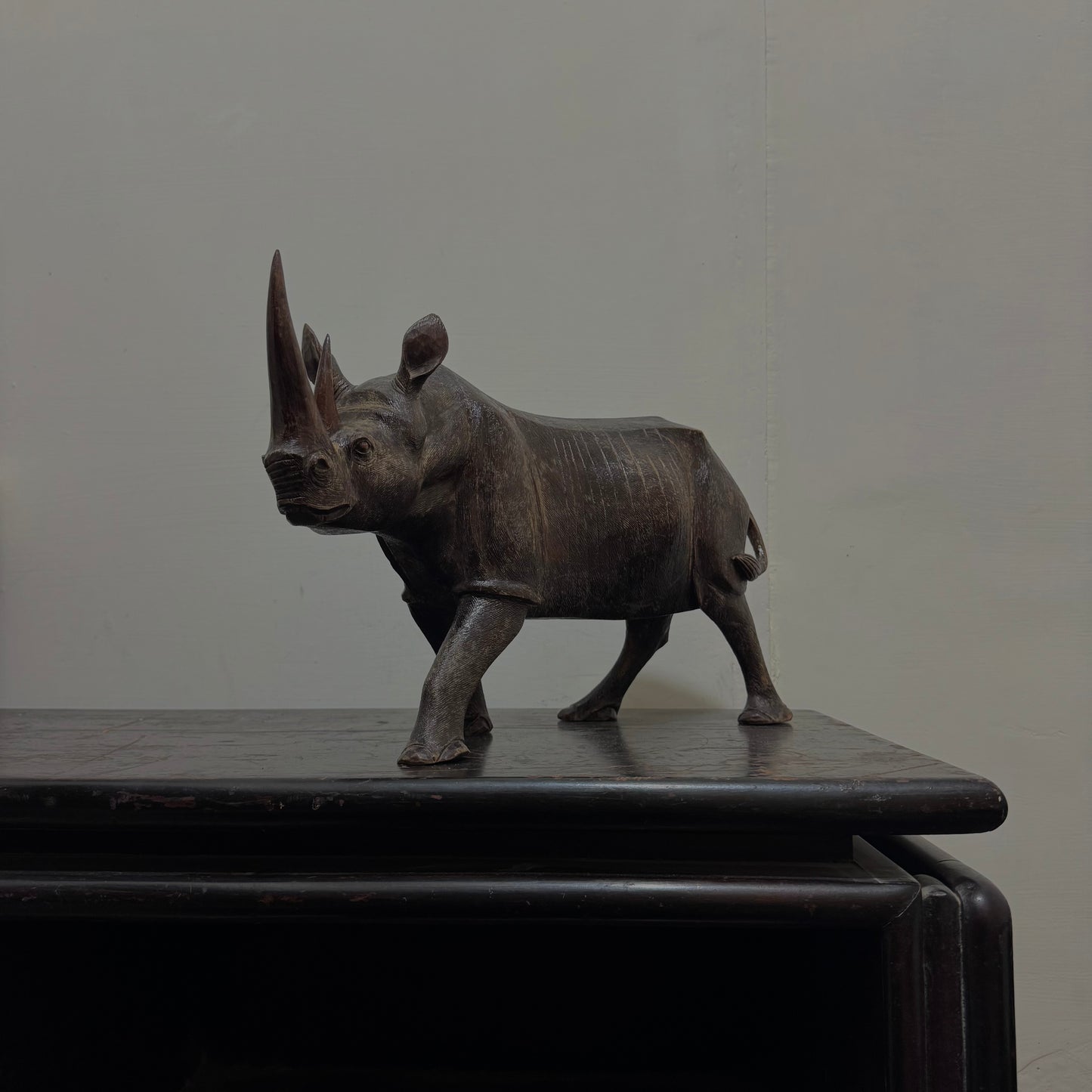 Rhinoceros - Wood Carving