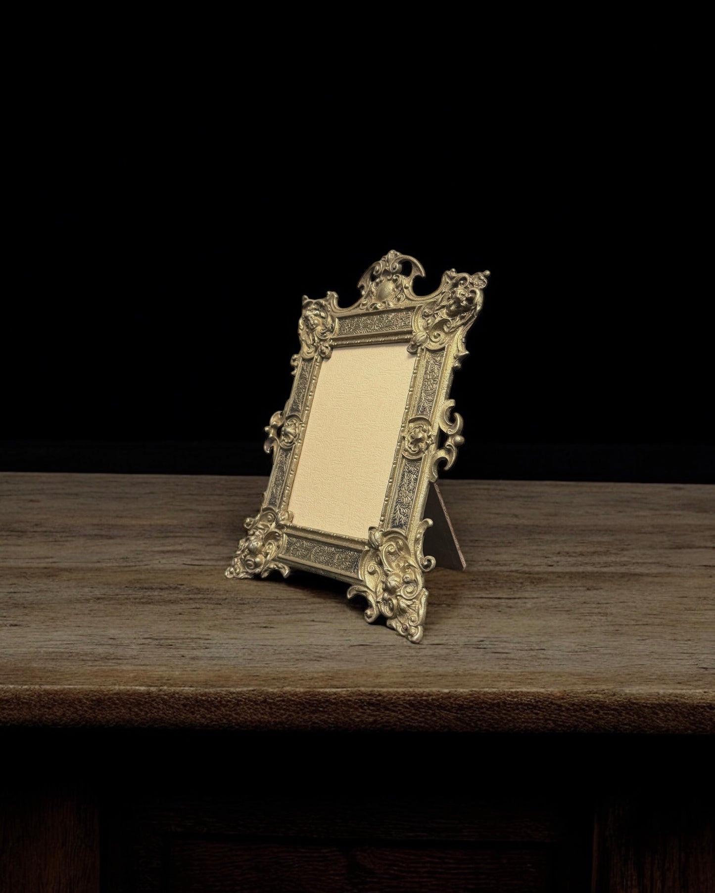 19th-century Victorian Brass Photo Frame