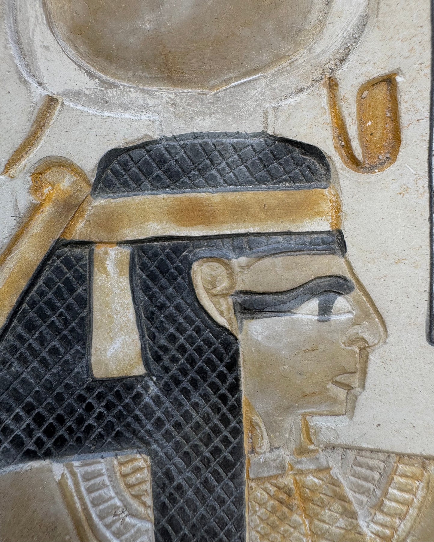 Carved Egyptian Ceramic Plaque