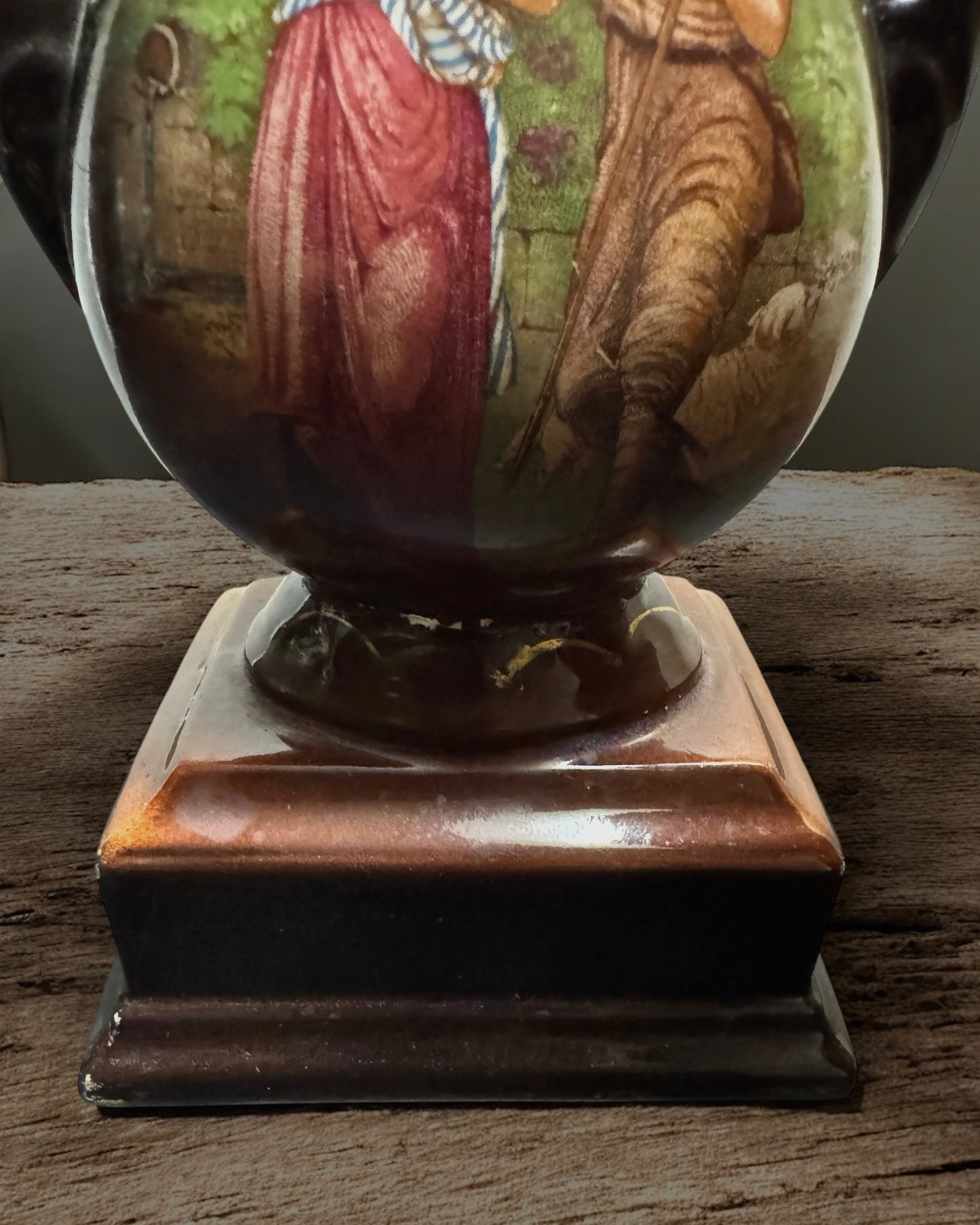 Antique Victorian Art Nouveau Austrian Vase with sealed top (circa 1890-1910)
