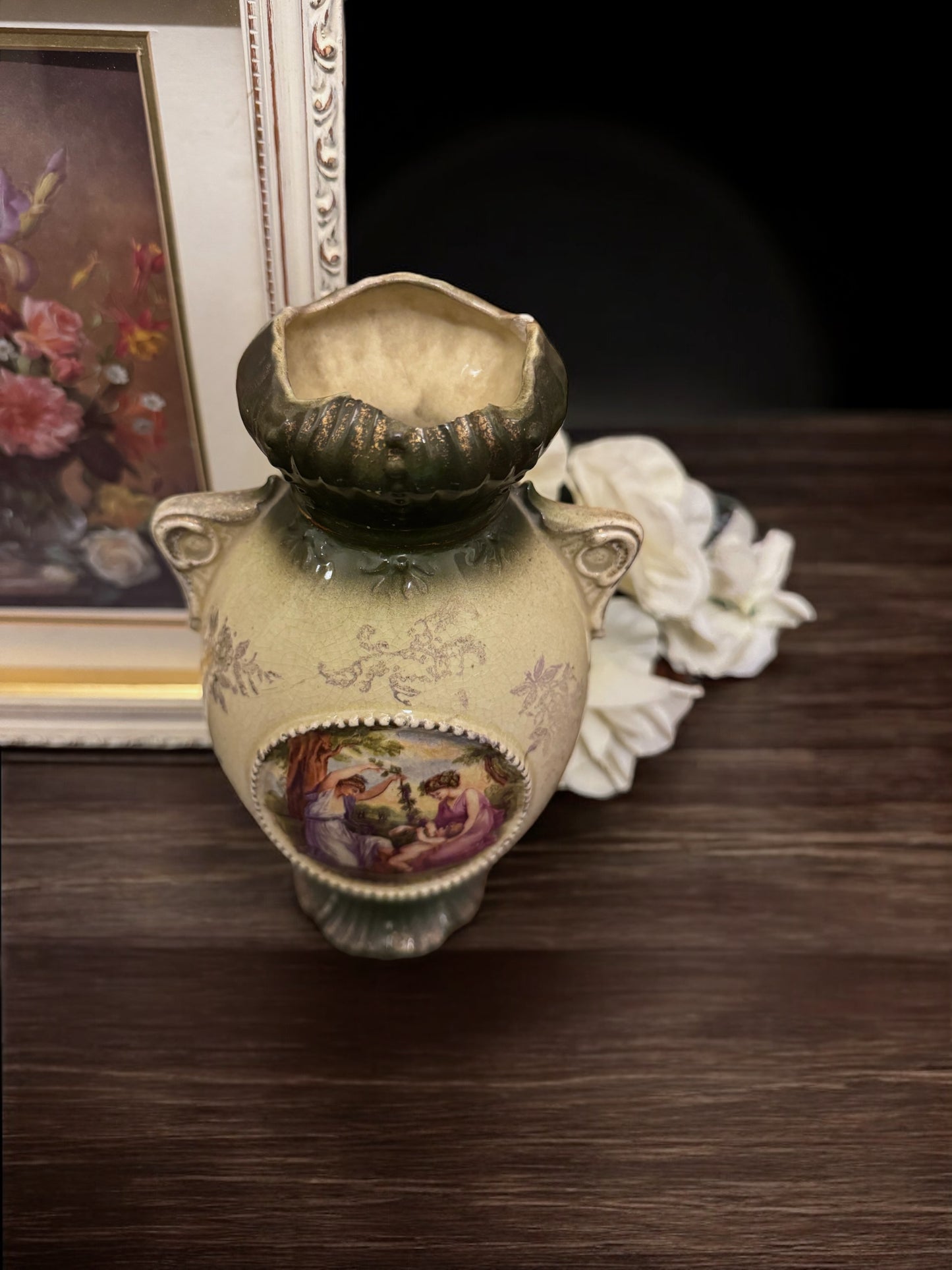 Victorian Stoneware Vase, Second Half of the 19th Century, England.