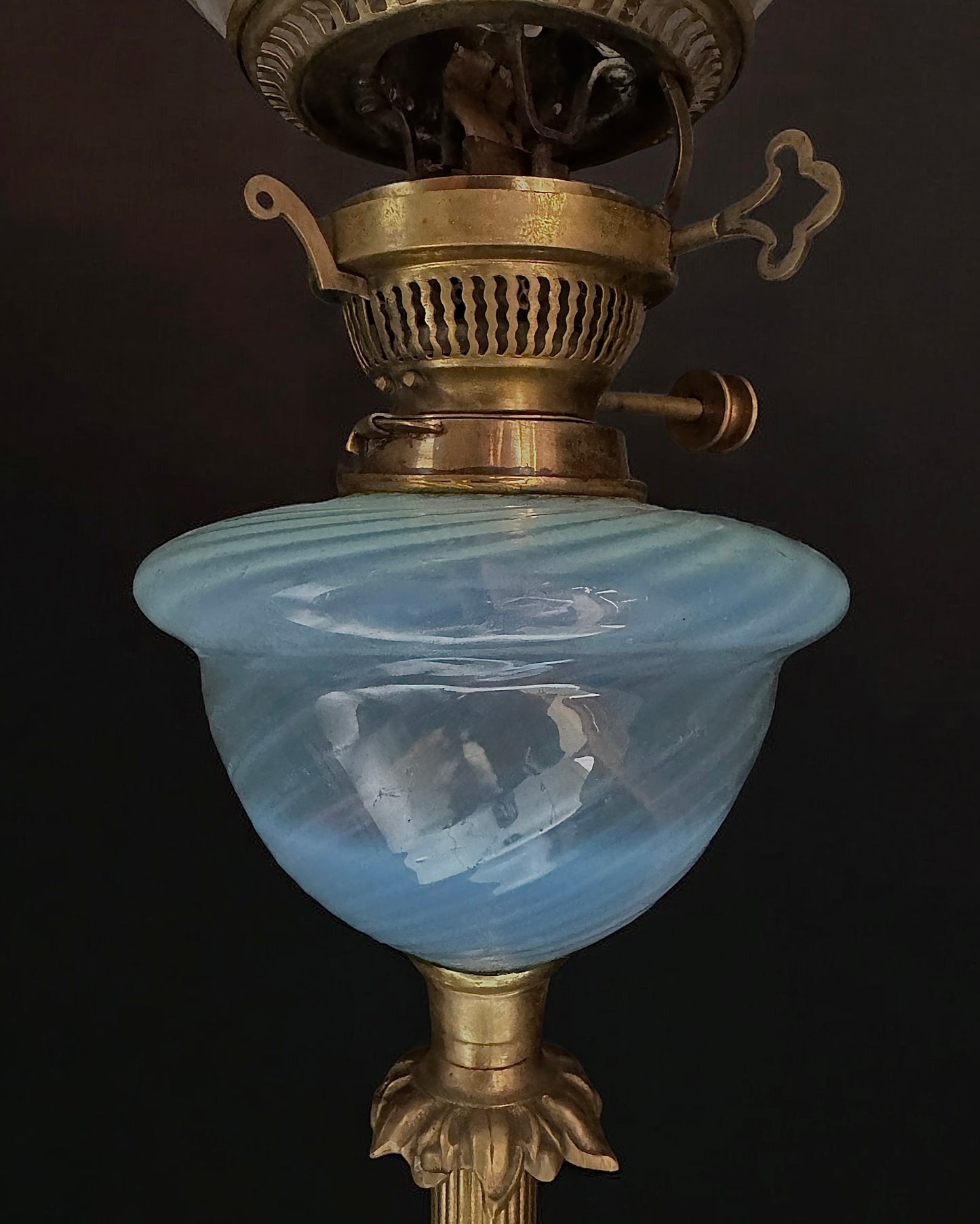 Antique Hinks & Sons Patent British Oil Lamp (circa 1870-1885)