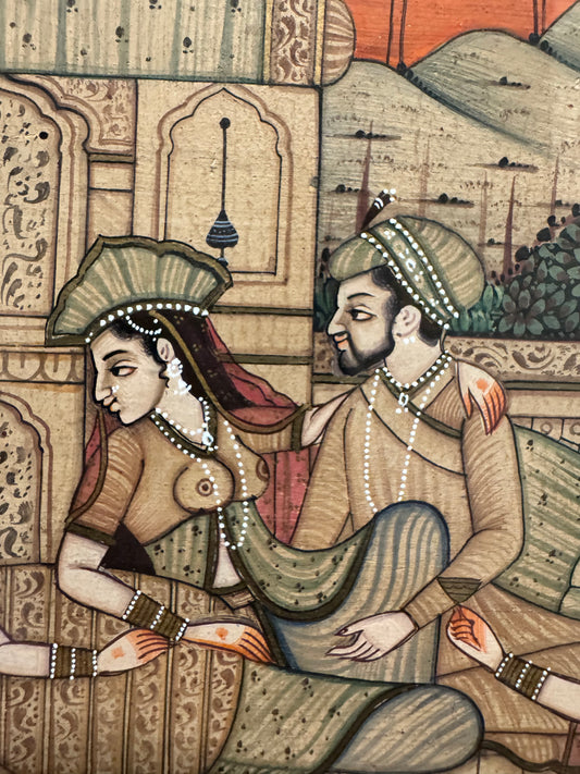 Indian Mughal Style Miniature Painting
