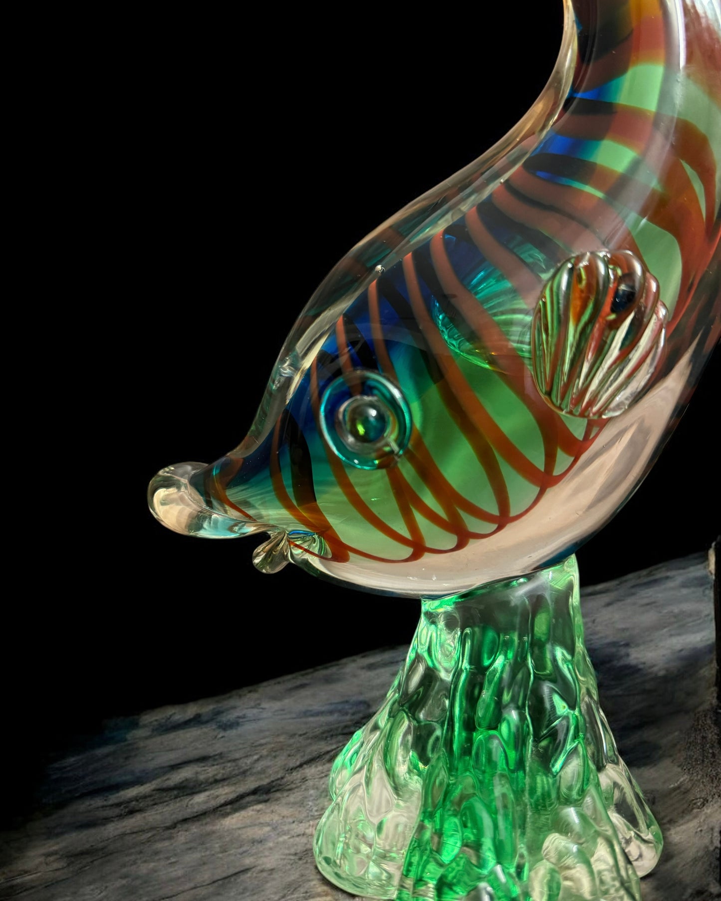 Handblown Italian Murano Art Glass Fish Figurine, Mid-Century (1950–1980)