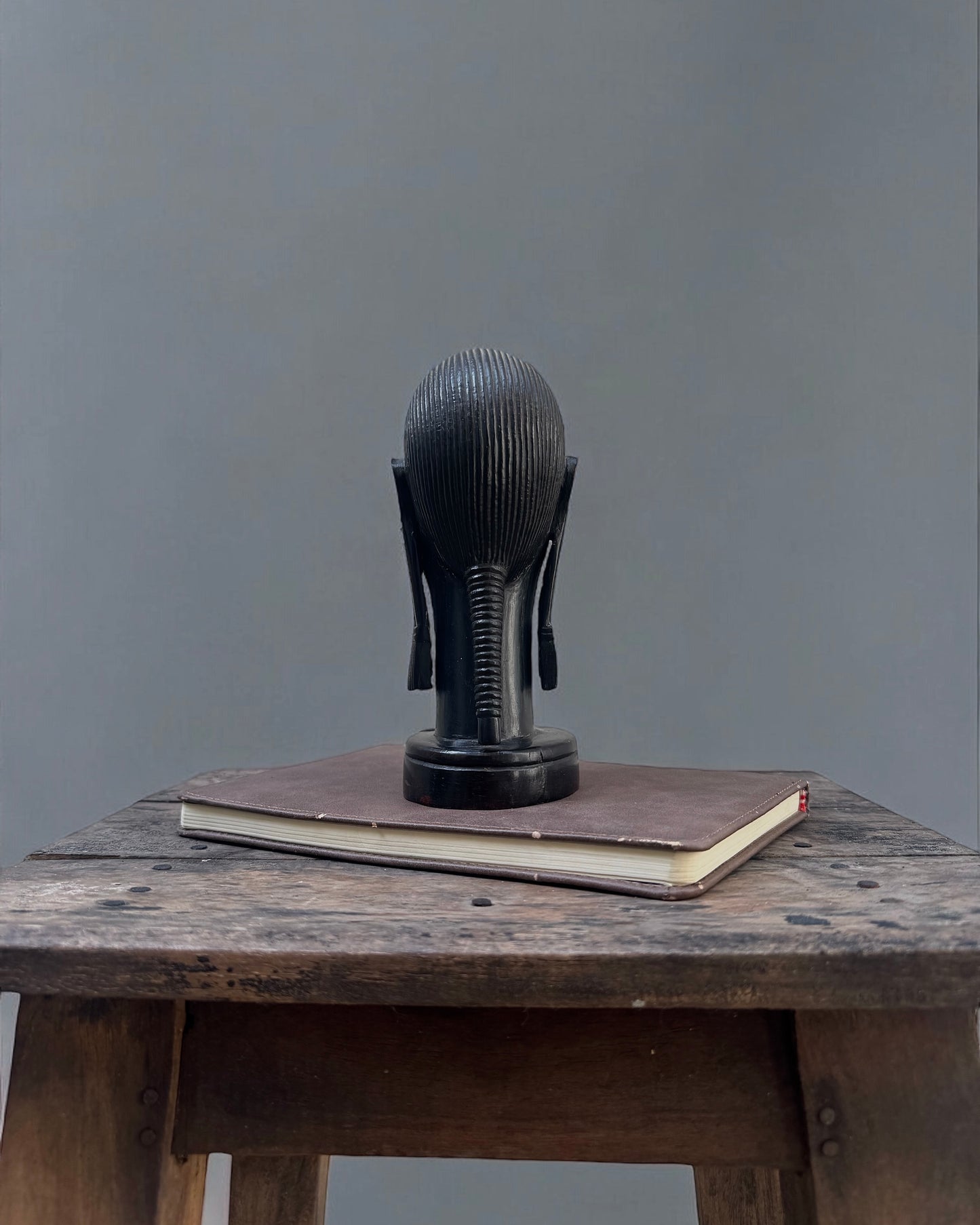 African Ebony Carved Bust