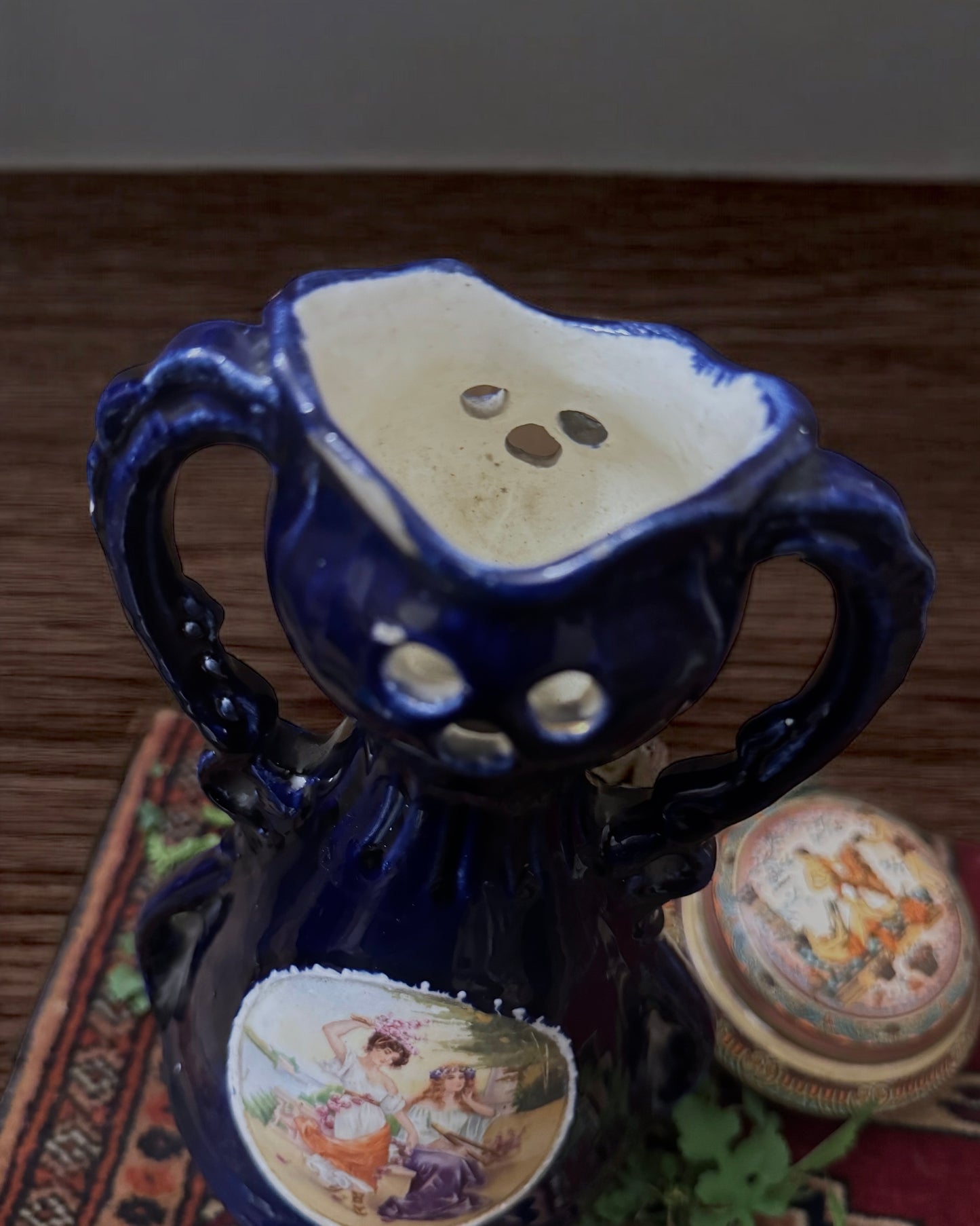 Joseph Strnact Art Nouveau Terracotta Majolica Vase (Vienna, c. 1890-1910)