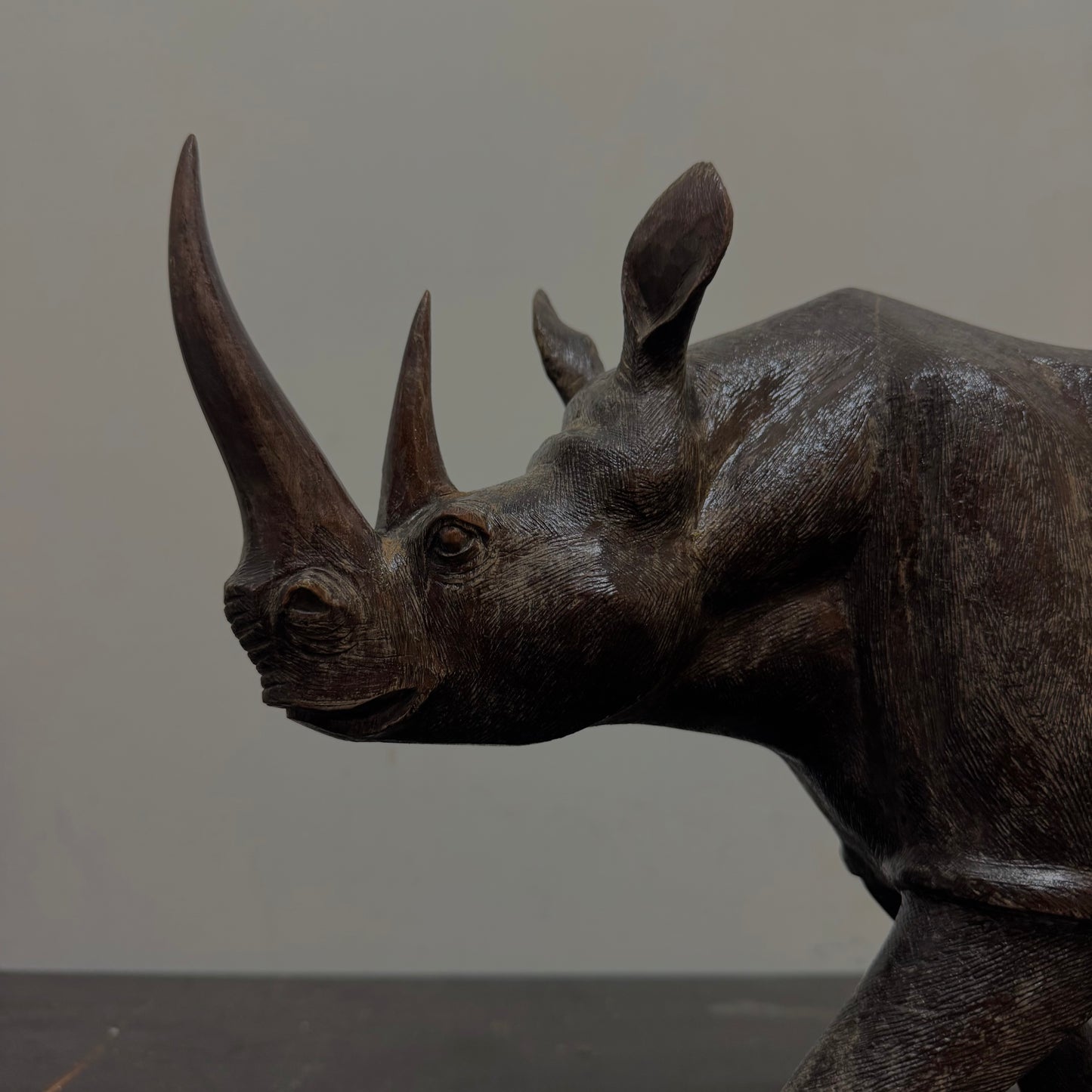 Rhinoceros - Wood Carving