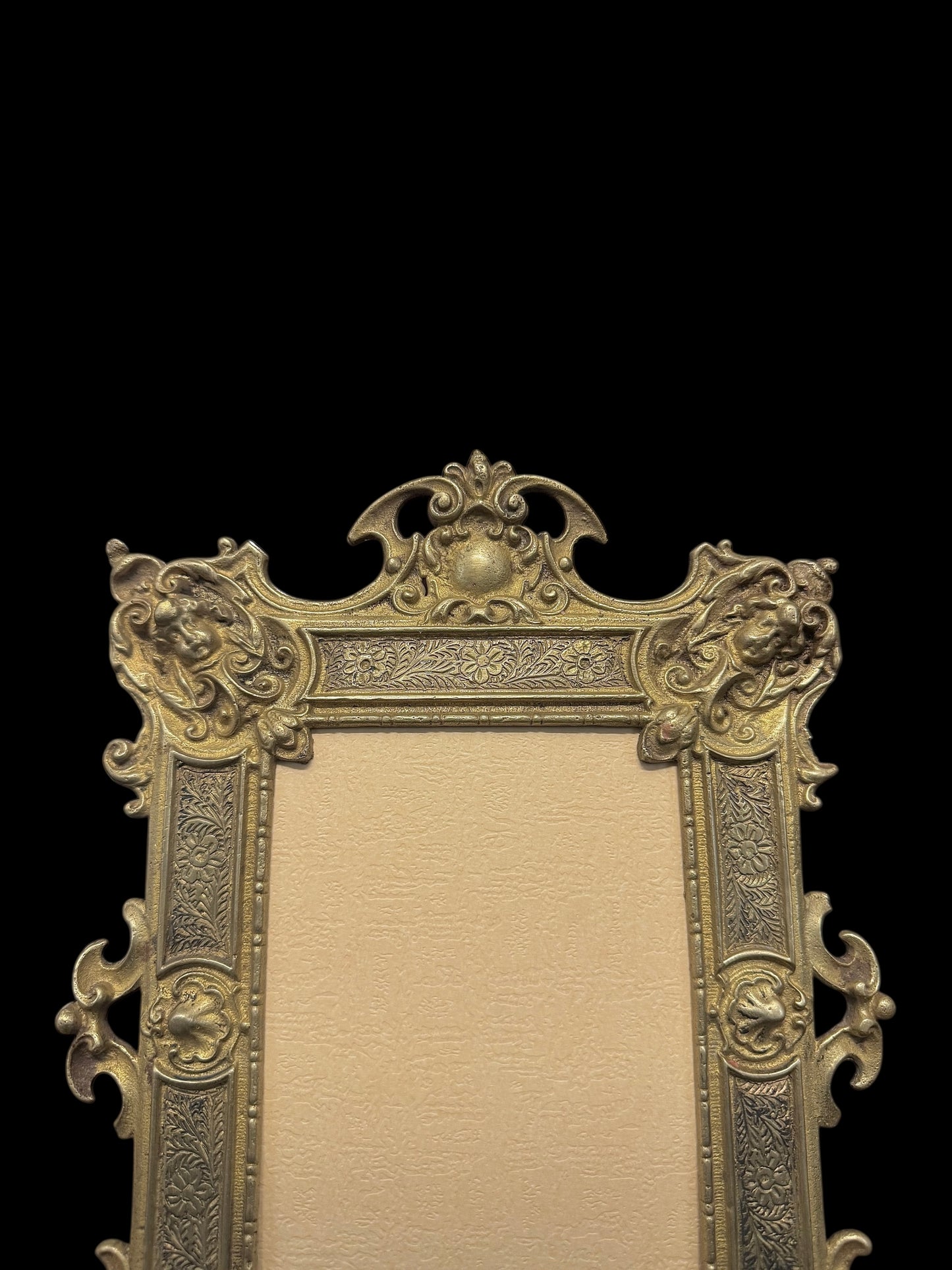 19th-century Victorian Brass Photo Frame