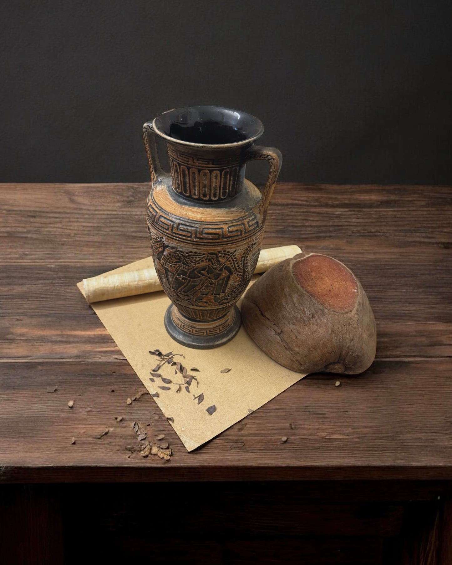 Vintage Bay Keramik “Greek Revival” Vase - West Germany (c. 1950s-1970s)