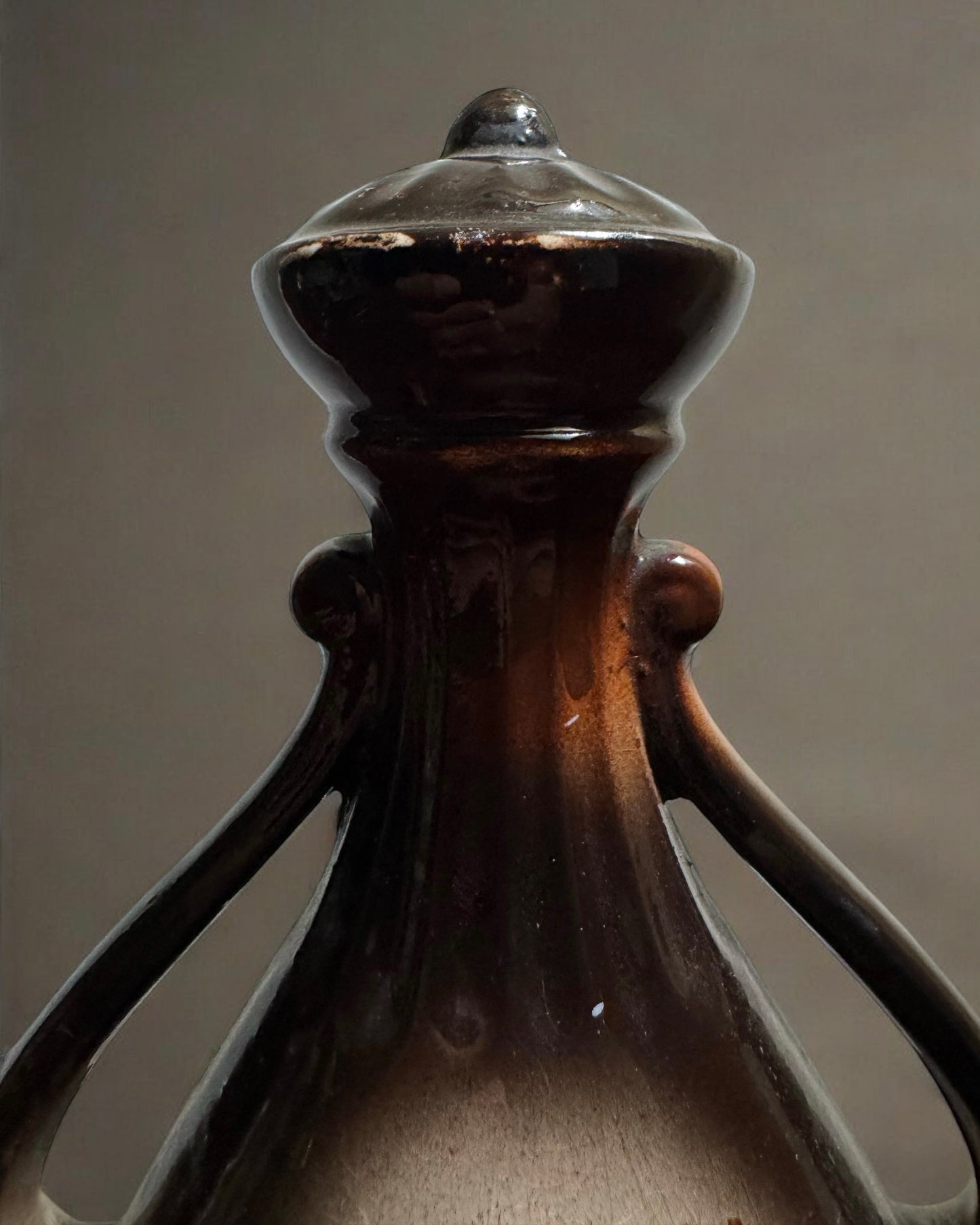 Antique Victorian Art Nouveau Austrian Vase with sealed top (circa 1890-1910)