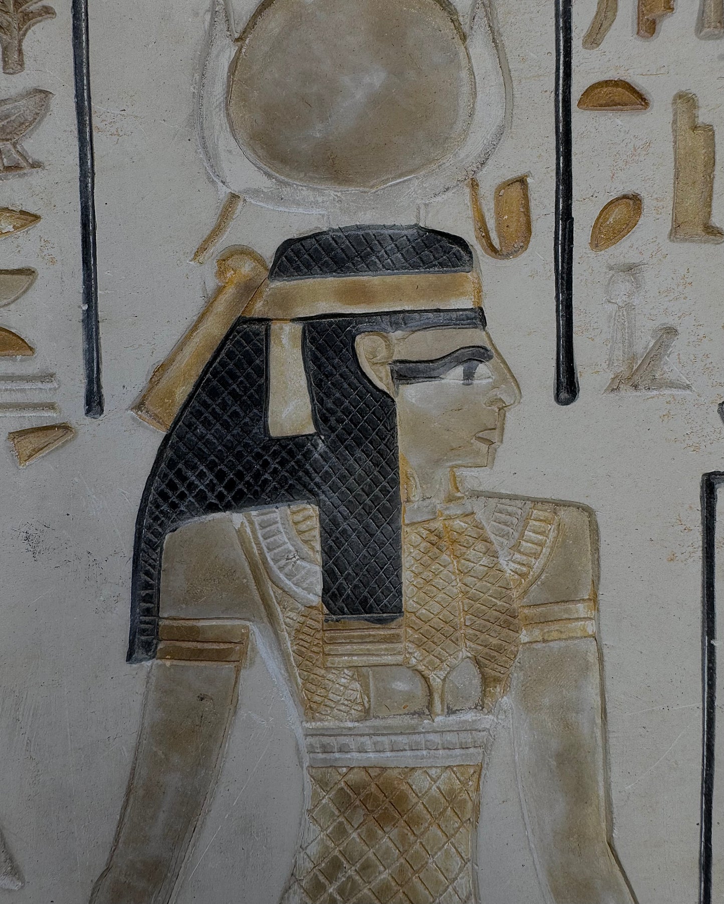 Carved Egyptian Ceramic Plaque
