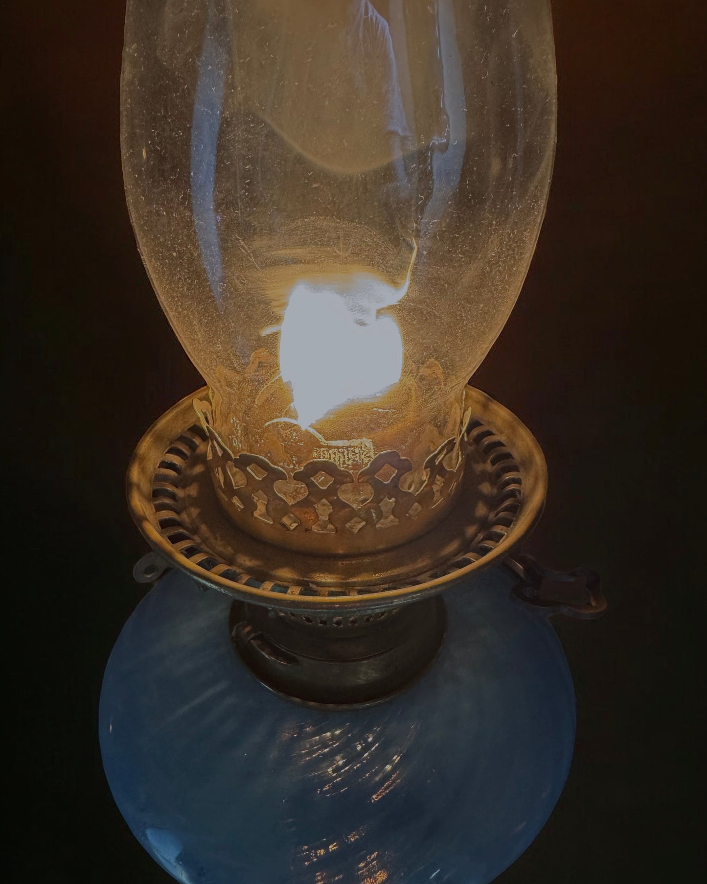 Antique Hinks & Sons Patent British Oil Lamp (circa 1870-1885)