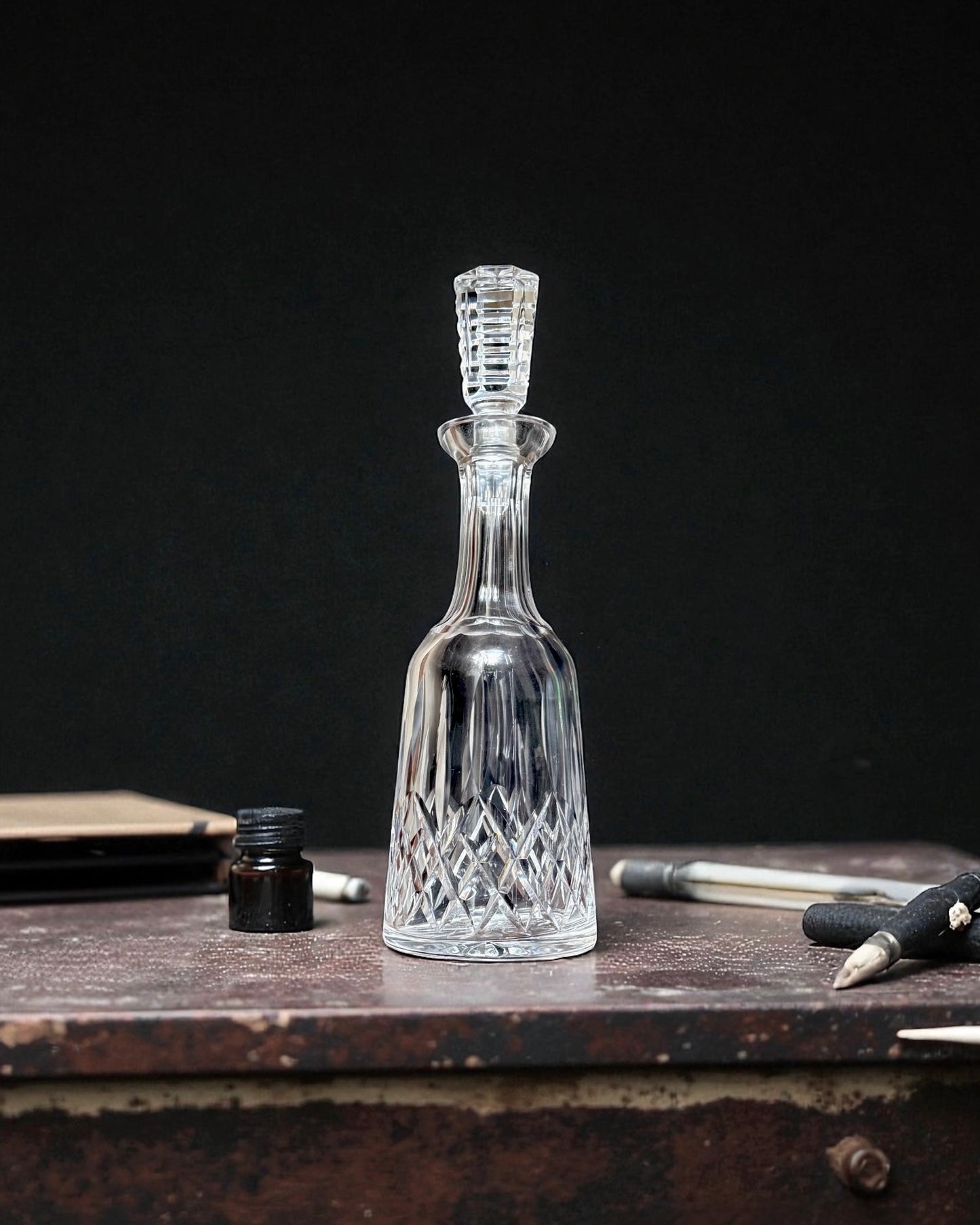 Vintage Hand-Cut Crystal Decanter