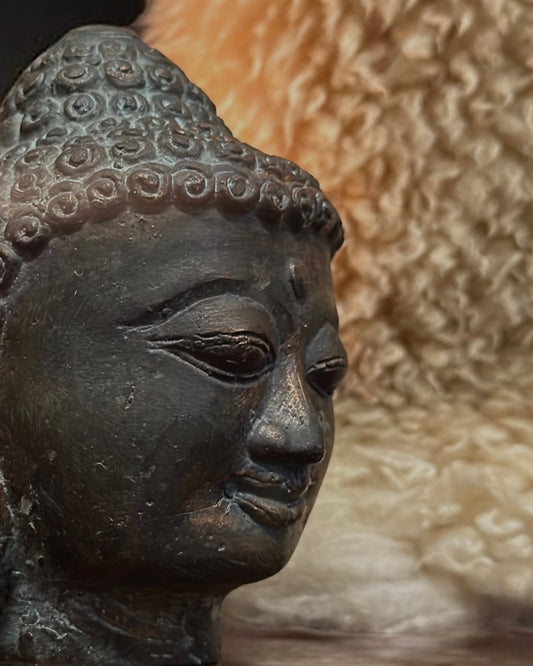 Burmese Bronze Buddha Head