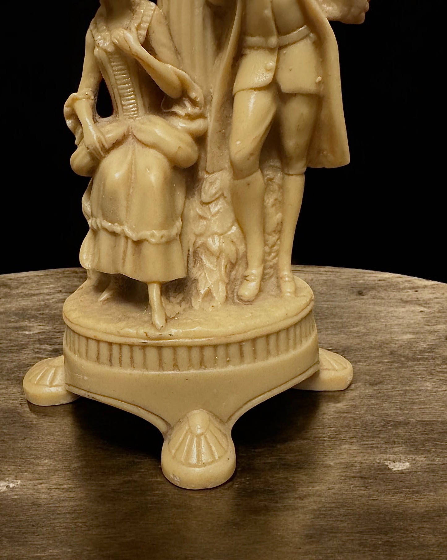 Mid-Century European Figural Resin Candle Holder