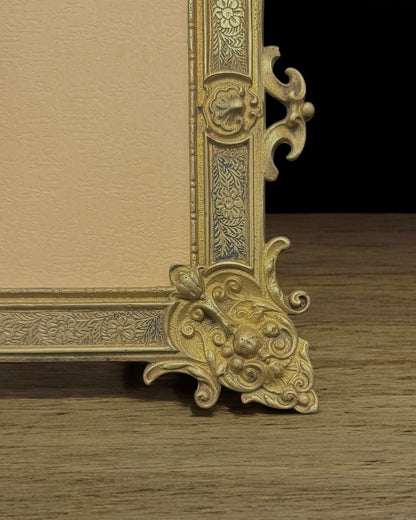 19th-century Victorian Brass Photo Frame