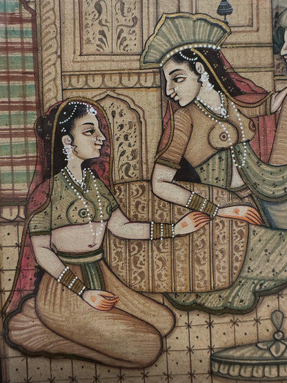 Indian Mughal Style Miniature Painting