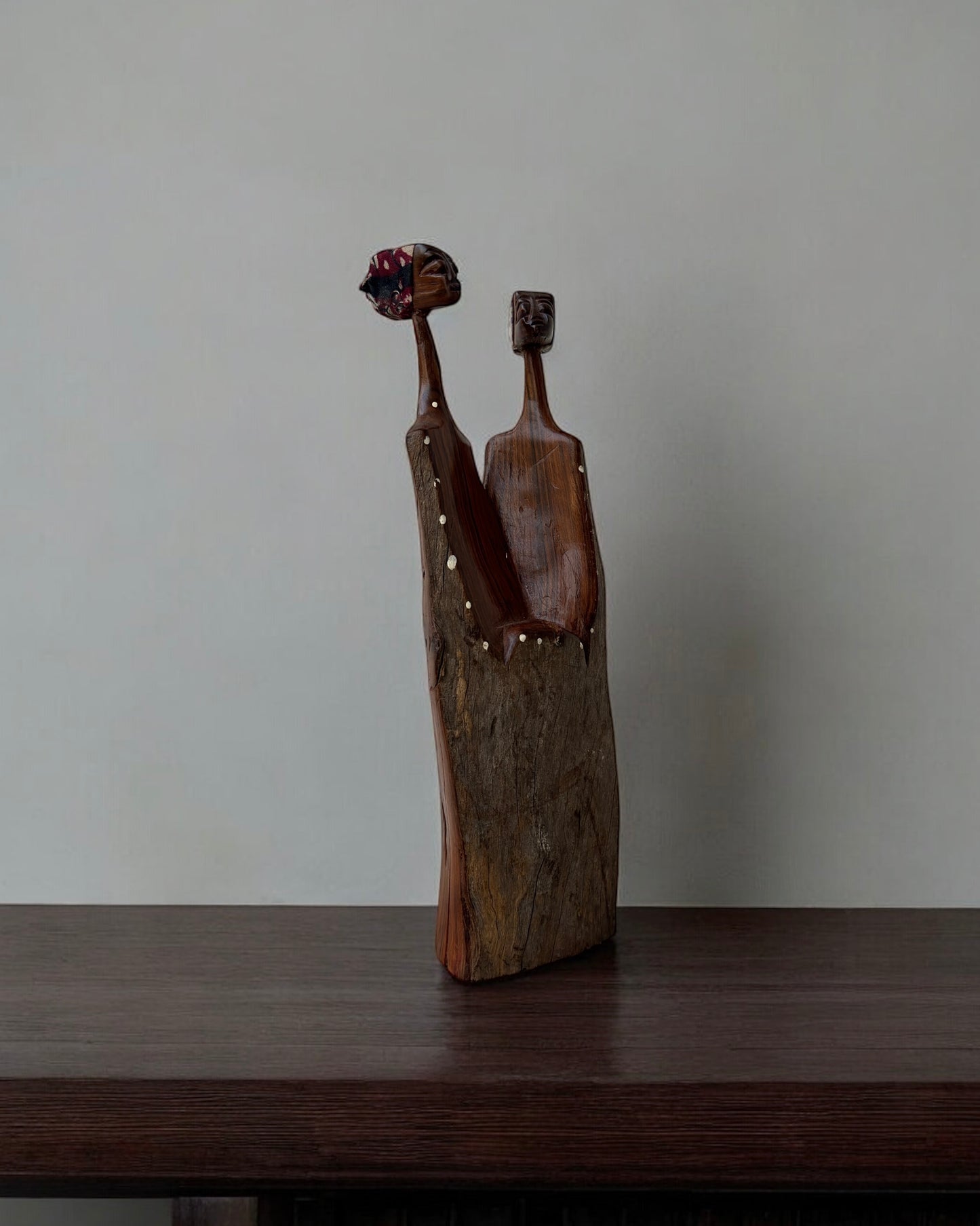 Hand Carved African Makonde Unity Sculpture