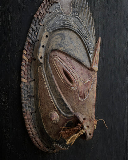 African Papua New Guinea Wooden Ceremonial Mask