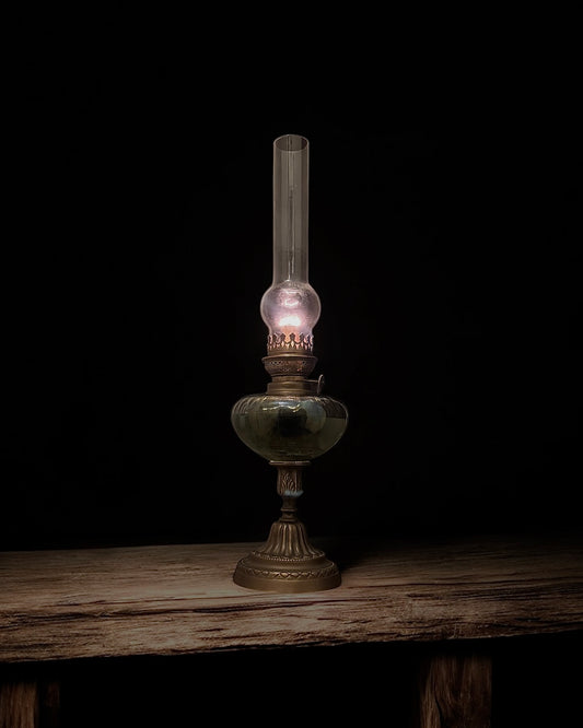 Early 20th Century British Kerosene Lamp