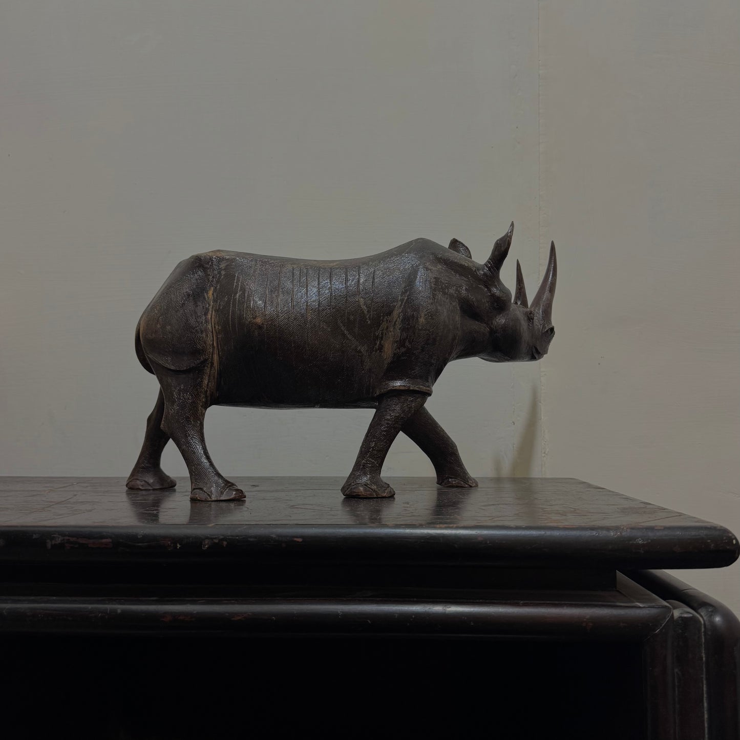 Rhinoceros - Wood Carving