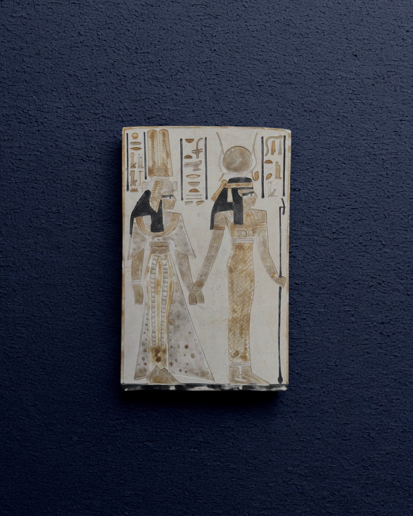 Carved Egyptian Ceramic Plaque