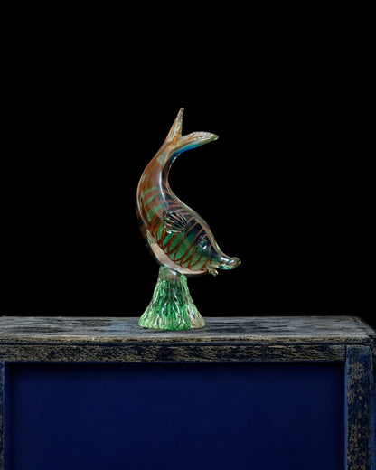 Handblown Italian Murano Art Glass Fish Figurine, Mid-Century (1950–1980)