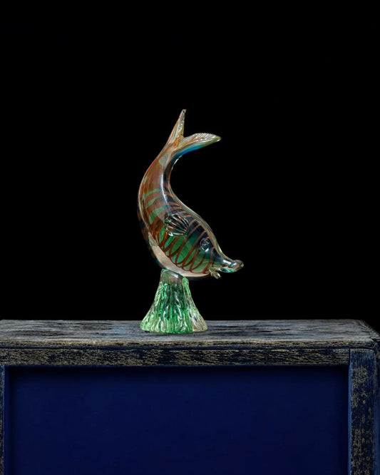 Handblown Italian Murano Art Glass Fish Figurine, Mid-Century (1950–1980)