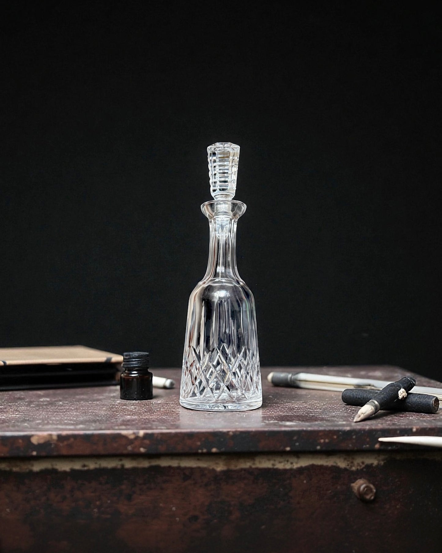 Vintage Hand-Cut Crystal Decanter