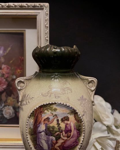 Victorian Stoneware Vase, Second Half of the 19th Century, England.