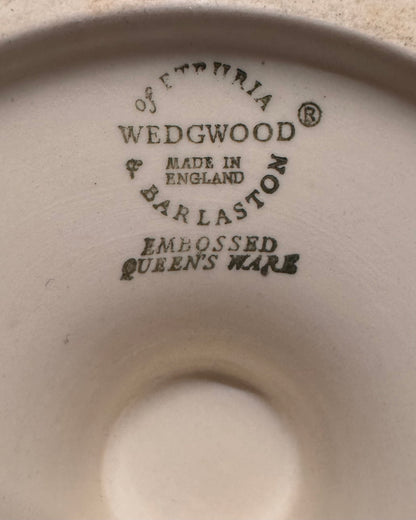 Wedgwood Embossed Queen’s Ware Vase, Etruria and Barlaston, England, c.1949