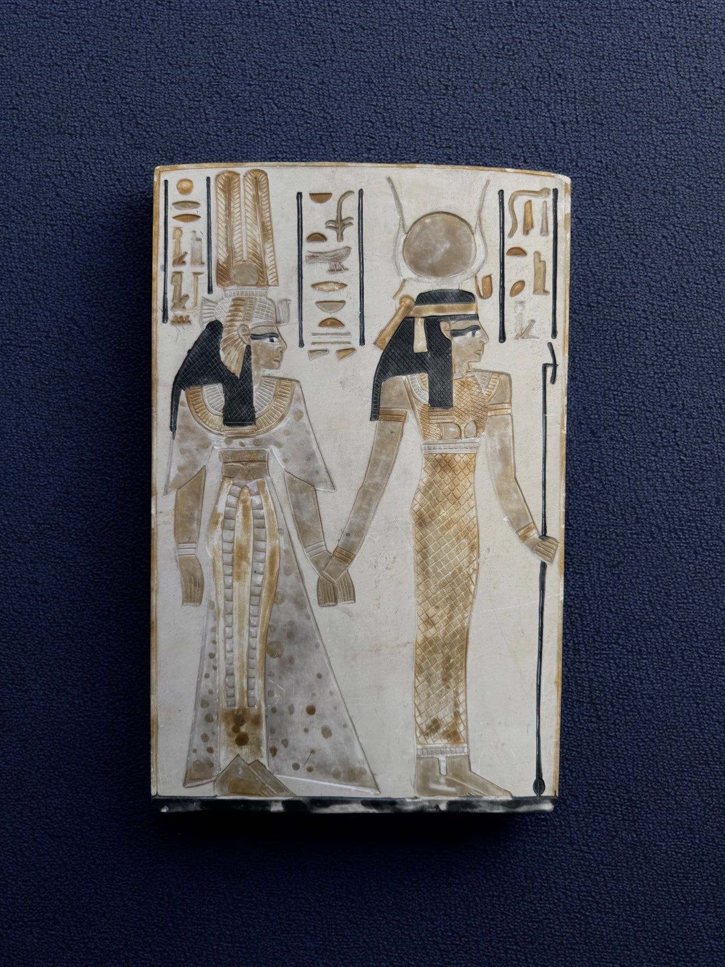 Carved Egyptian Ceramic Plaque