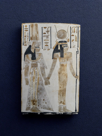 Carved Egyptian Ceramic Plaque