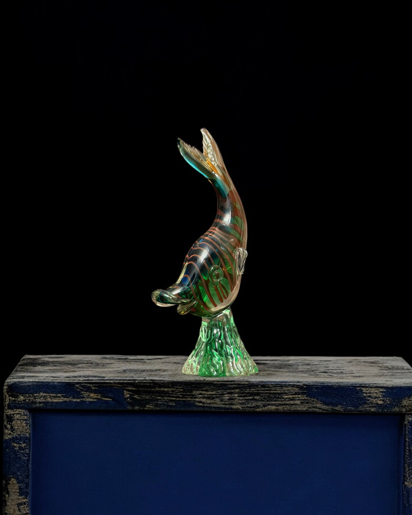 Handblown Italian Murano Art Glass Fish Figurine, Mid-Century (1950–1980)
