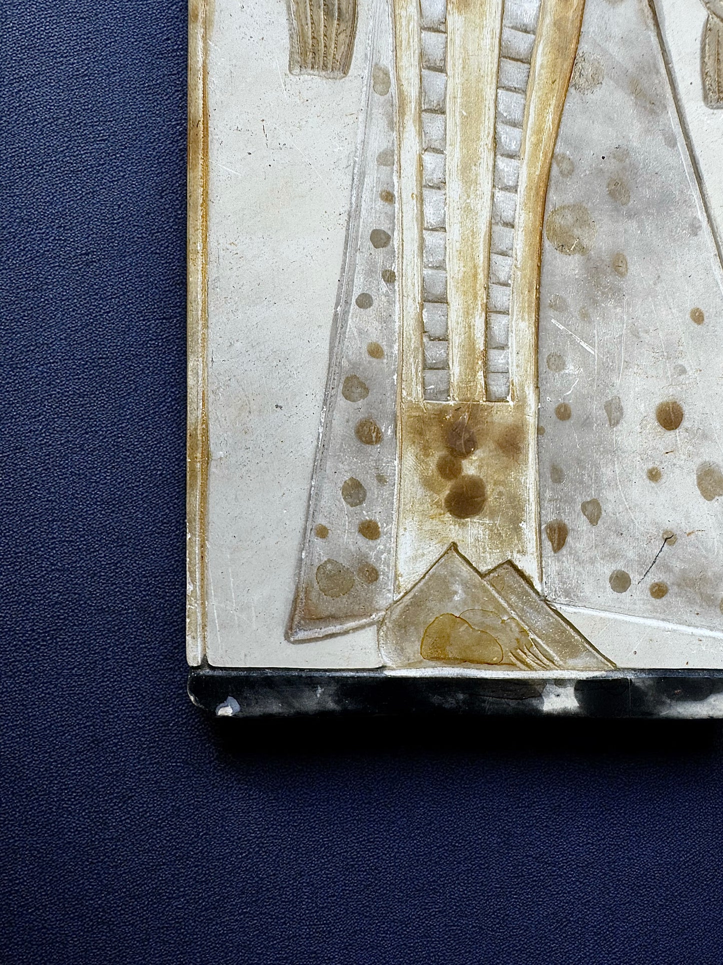Carved Egyptian Ceramic Plaque